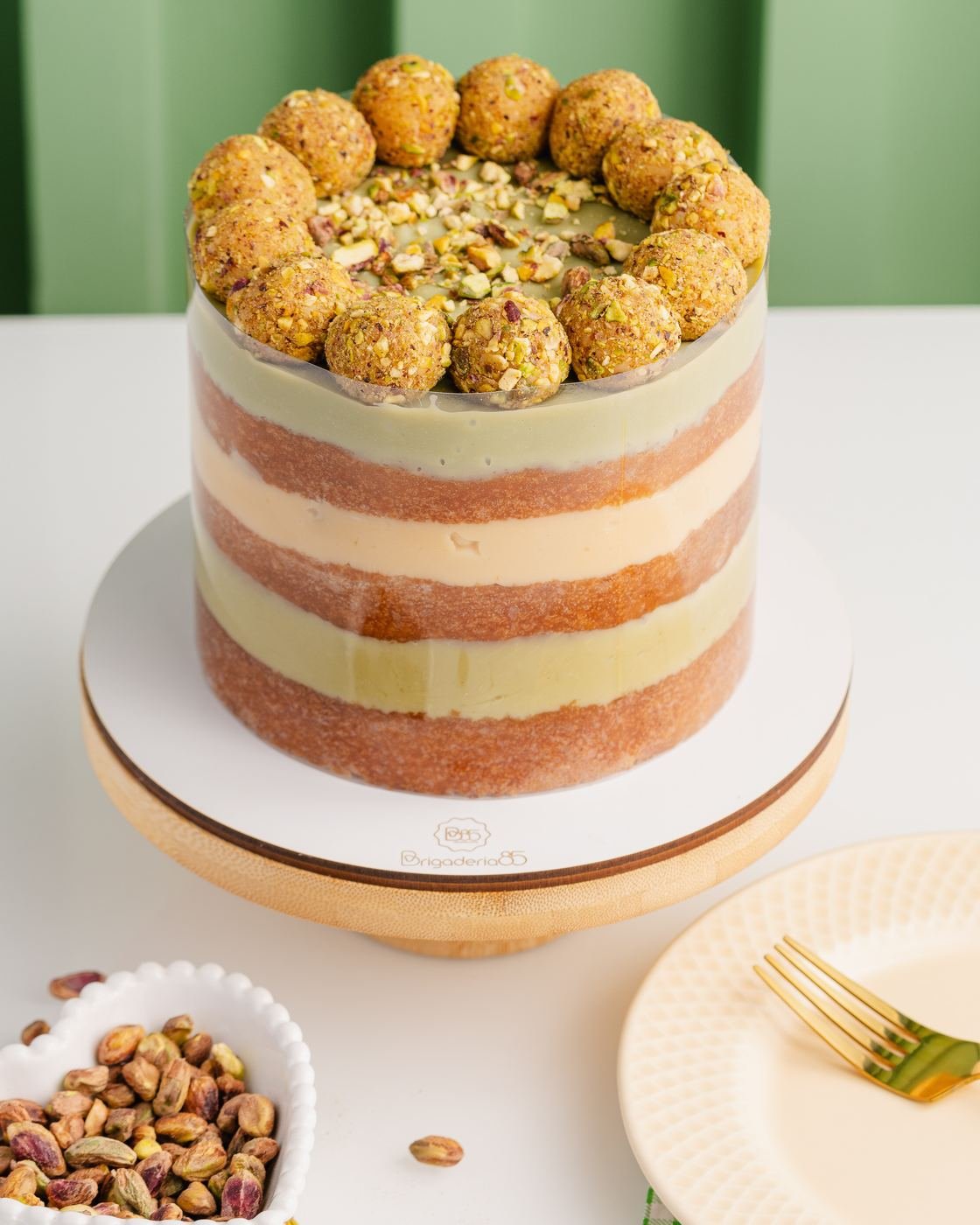 Naked cake de pistache